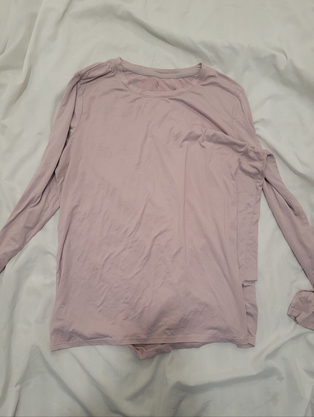 Skechers Light Pink Long Sleeve Crew Neck Tee